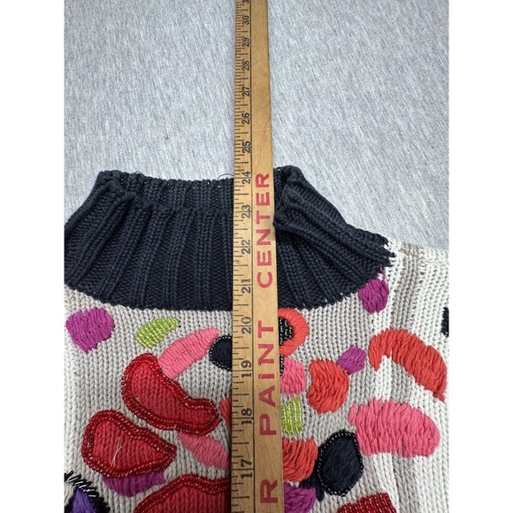 Vintage Lisa Nichols Sweater Pullover Women’s L Colorful Knit Multicolor Jewel - Picture 2 of 8